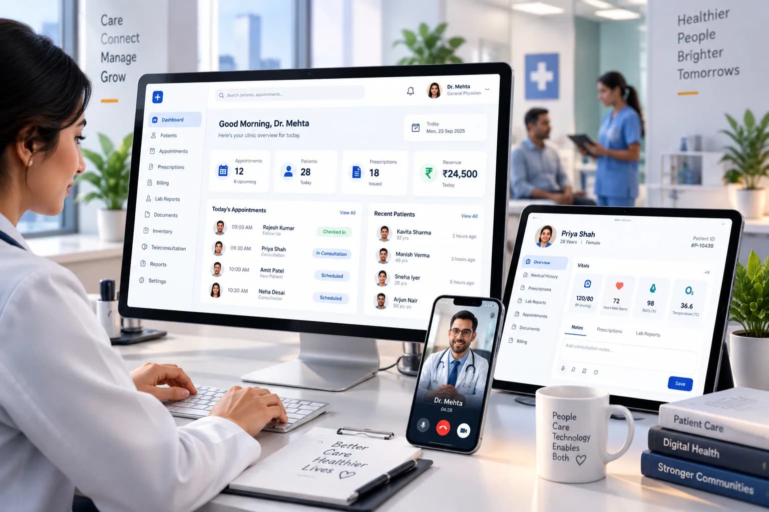 Infi EMR Healthcare Portal